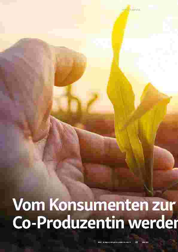Vorschauseite 1: Vom Konsumenten zur Co-Produzentin werden