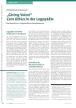 Vorschauseite 1: "Giving Voice!" Care Ethics in der Logopädie