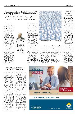 Vorschauseite 1: "Stoppt den Wahnsinn!"