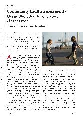 Vorschauseite 1: Community Health Assessment - Gesundheit der Bevölkerung einschätzen