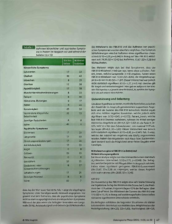 Vorschauseite 4: Distress und Coping bei protektiver Isolation