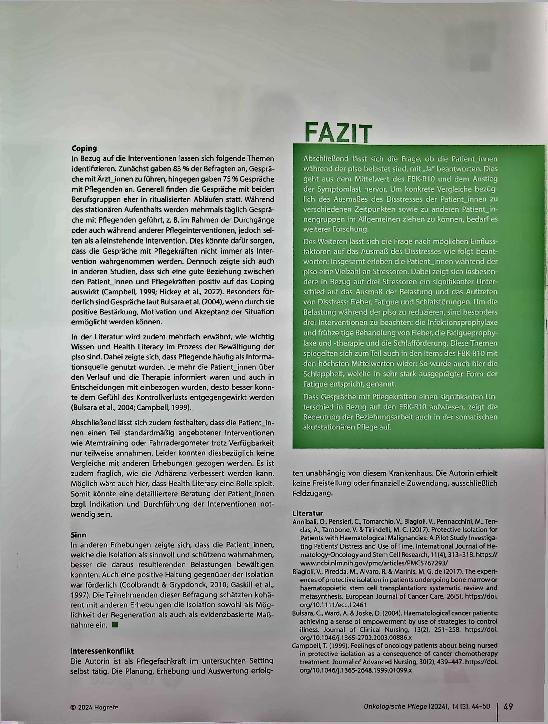 Vorschauseite 6: Distress und Coping bei protektiver Isolation