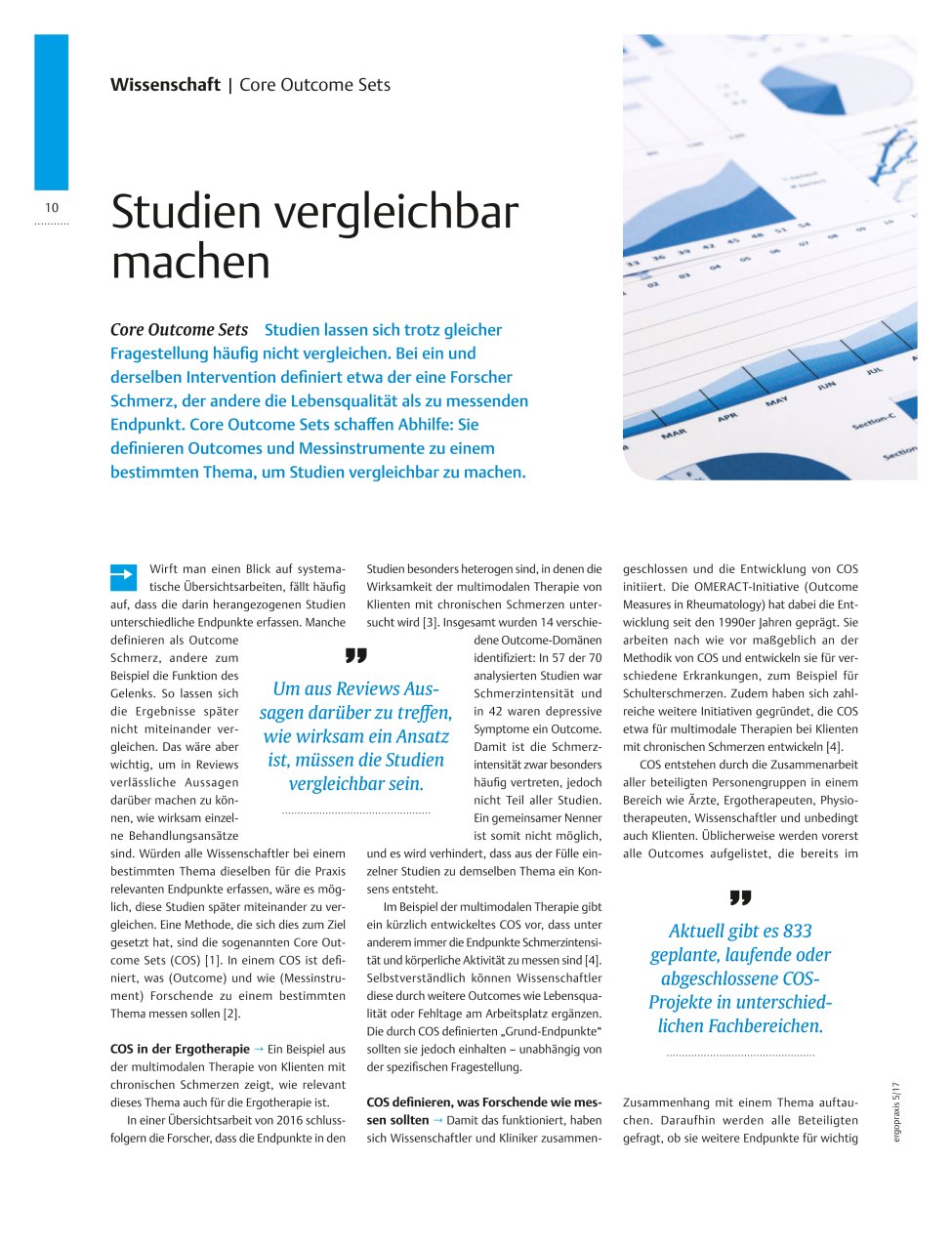 Vorschauseite 1: Core Outcome Sets ? Studien vergleichbar machen