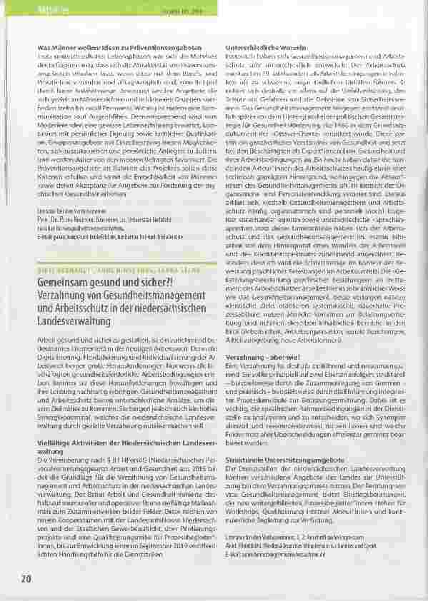 Vorschauseite 2: Psychische Gesundheit von Männern