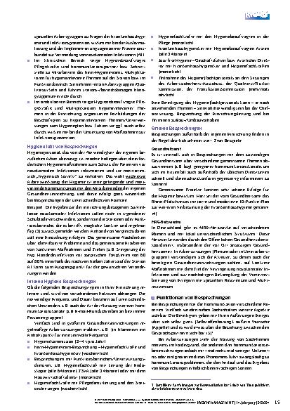 Vorschauseite 2: Hygienemanagement in Gesundheitseinrichtungen