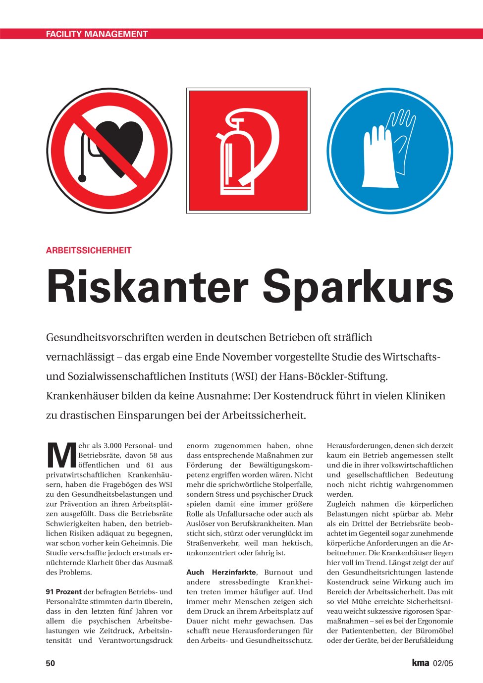 Vorschauseite 1: Riskanter Sparkurs
