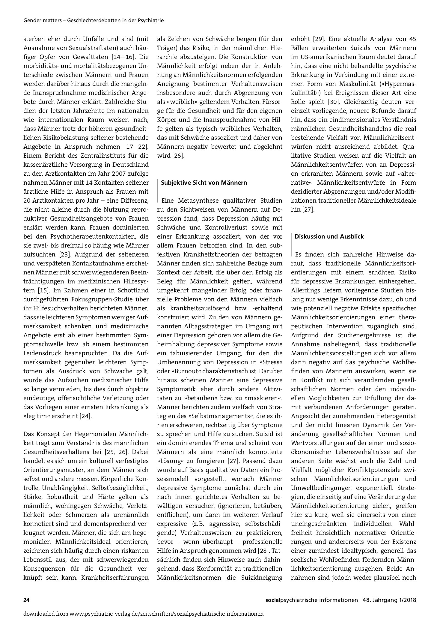 Vorschauseite 2: Wenn Mannsein zum Problem wird. Zum Verhältnis von Männlichkeitsorientierung und Depression