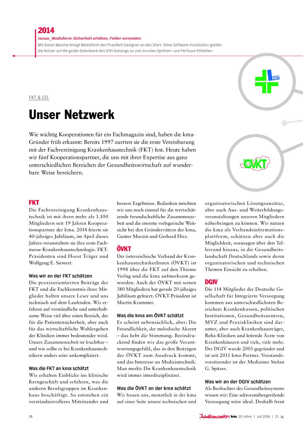 Vorschauseite 1: FKT & CO.: Unser Netzwerk