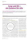 Vorschauseite 1: Jung und Alt – ein Gewinn für alle
