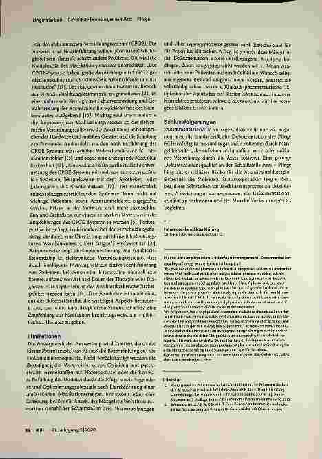 Vorschauseite 6: Schnittstellenmanagement Arzt - Pflege: Dokumentationsqualität bei der Arzneimittelverordnung im Krankenhaus