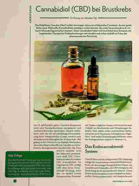 Vorschauseite 1: Cannabidiol (CBD) bei Brustkrebs