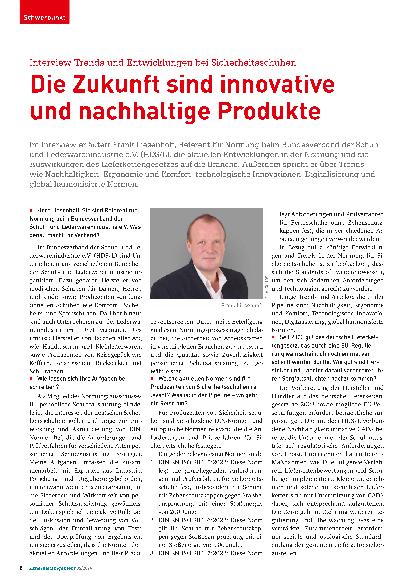 Vorschauseite 1: Die Zukunft sind innovative und nachhaltige Produkte. Correction: Die Zukunft sind innovative und nachhaltige Produkte.