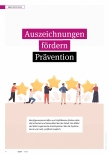 Vorschauseite 1: Auszeichnungen fördern Prävention.