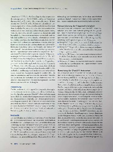 Vorschauseite 2: Künstliche Intelligenz zur Beantwortung klinisch-pharmazeutischer Fragestellungen