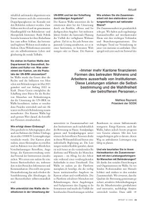 Vorschauseite 3: «Mit einer Vision und den richtigen Mitteln entstehen nachhaltige Lösungen»