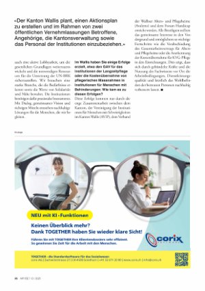 Vorschauseite 4: «Mit einer Vision und den richtigen Mitteln entstehen nachhaltige Lösungen»