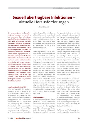 Vorschauseite 1: Sexuell übertragbare Infektionen – aktuelle Herausforderungen