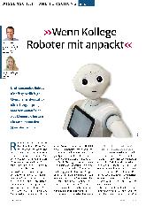 Vorschauseite 1: »Wenn Kollege Roboter mit anpackt«