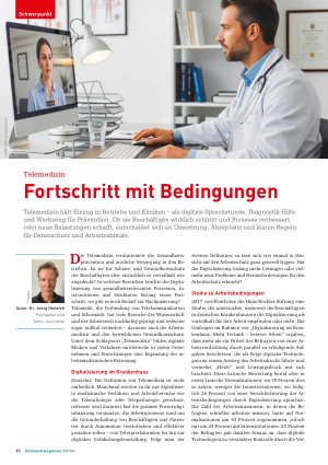 Vorschauseite 1: Telemedizin Fortschritt mit Bedingungen