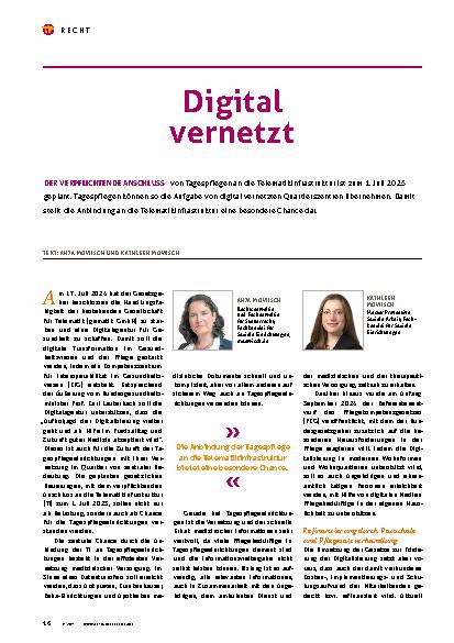 Vorschauseite 1: Digital vernetzt