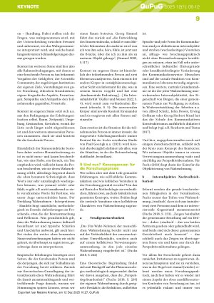 Vorschauseite 4: Von der Theorie zur (Forschungs-) Praxis und zurück