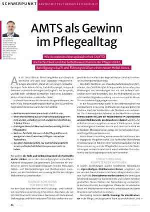 Vorschauseite 1: AMTS als Gewinn im Pflegealltag