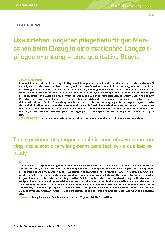 Vorschauseite 1: Das Erleben jüngerer pflegebedürftiger Menschen beim Einzug in eine stationäre Langzeitpflegeeinrichtung - eine qualitative Studie