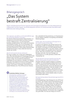 Vorschauseite 1: „Das System bestraft Zentralisierung“