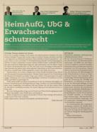 Vorschauseite 1: HeimAufG, UbG & Erwachsenenschutzrecht