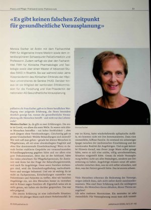 Vorschauseite 1: «Es gibt keinen falschen Zeitpunkt für gesundheitliche Vorausplanung»