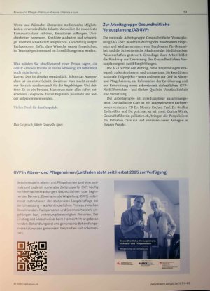 Vorschauseite 3: «Es gibt keinen falschen Zeitpunkt für gesundheitliche Vorausplanung»