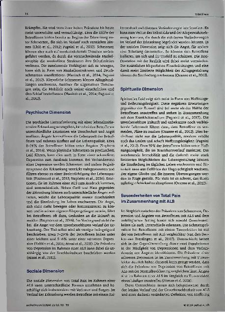 Vorschauseite 2: Total Pain und Amyotrophe Lateralsklerose - Zusammenhang und Konsequenzen für die Praxis