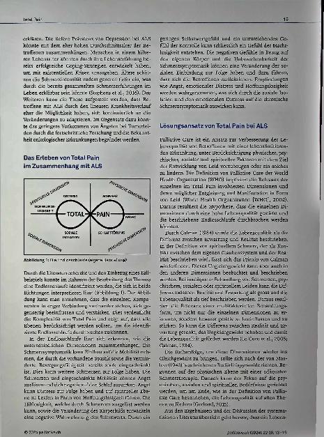 Vorschauseite 3: Total Pain und Amyotrophe Lateralsklerose - Zusammenhang und Konsequenzen für die Praxis