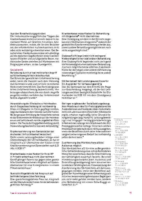 Vorschauseite 2: Corrected: Neues aus der Rechtsprechung