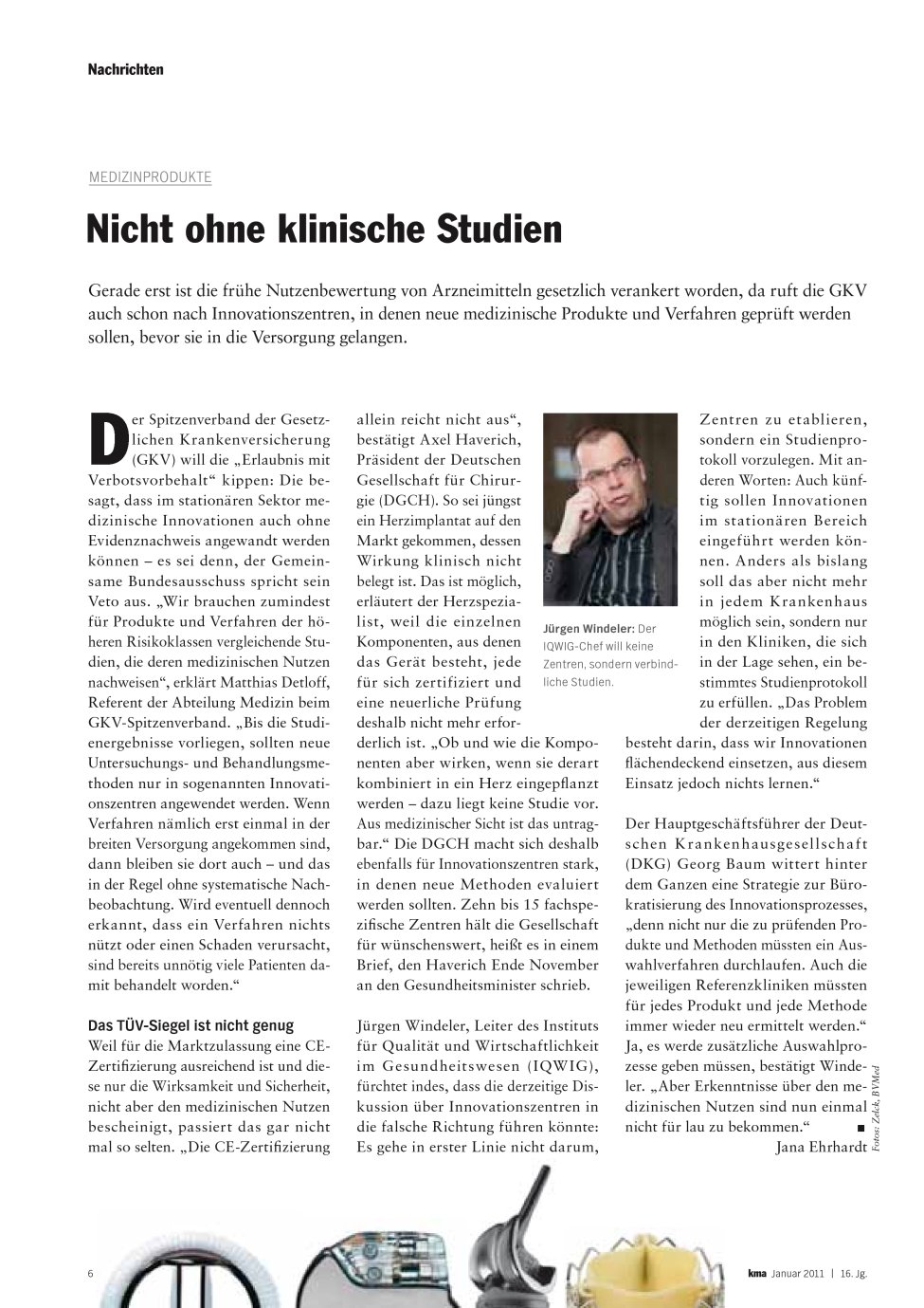 Vorschauseite 1: Nicht ohne klinische Studien