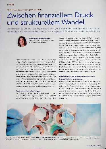 Vorschauseite 1: Zwischen finanziellem Druck und struktureLLem Wandel