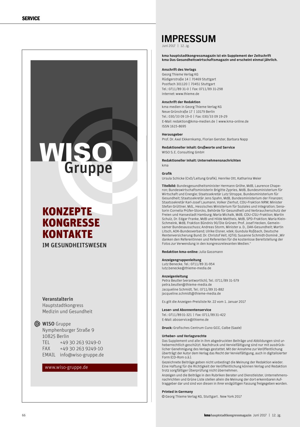 Vorschauseite 1: Impressum