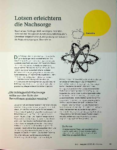 Vorschauseite 1: Lotsen erleichtern die Nachsorge