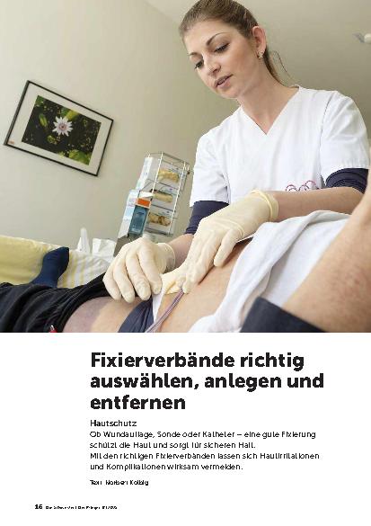 Vorschauseite 1: Fixierverbände richtig auswählen, anlegen und entfernen