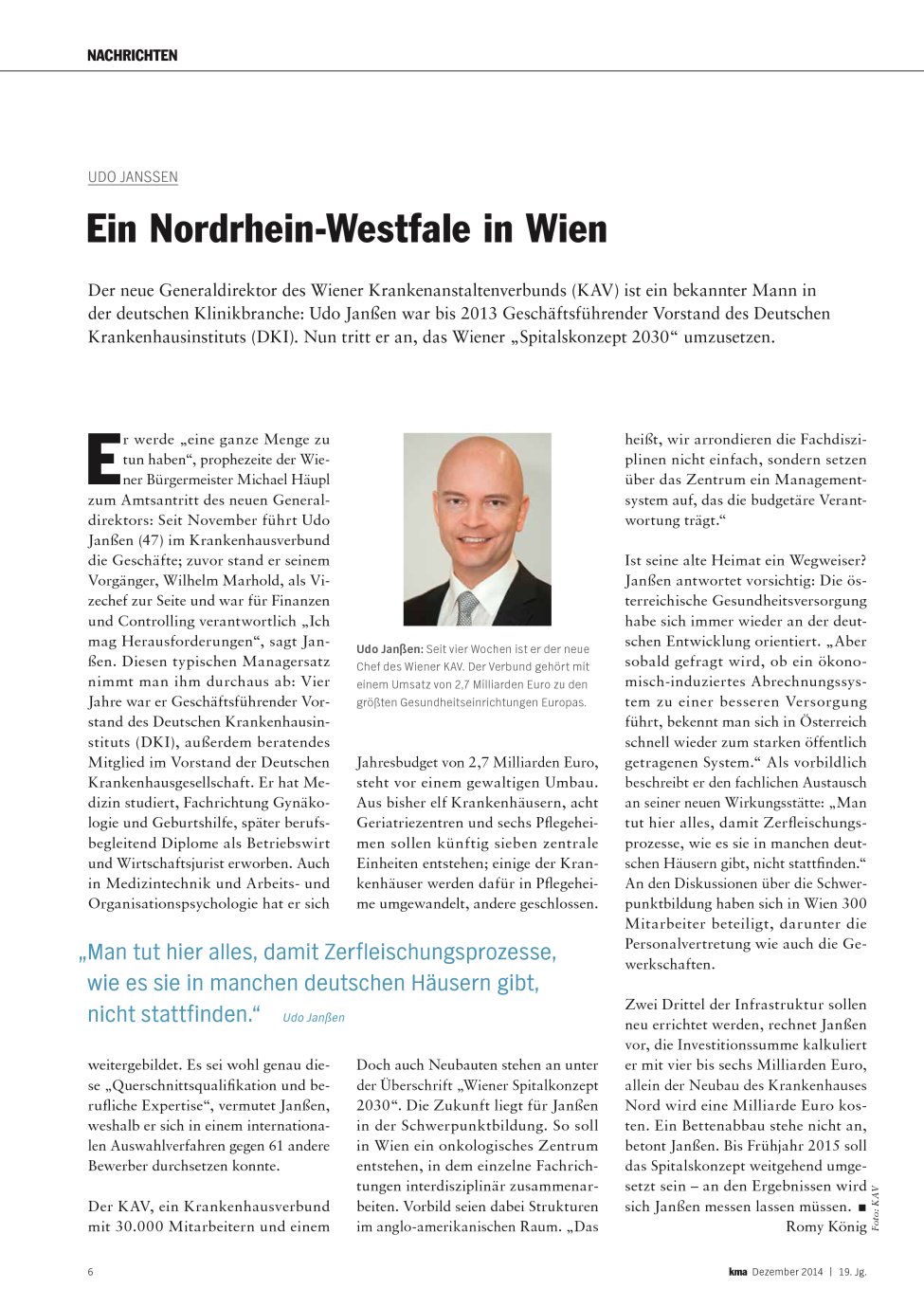 Vorschauseite 1: Ein Nordrhein-Westfale in Wien