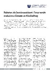 Vorschauseite 1: Roboter als Serviceassistent: Forschende evaluieren Einsatz im Klinikalltag