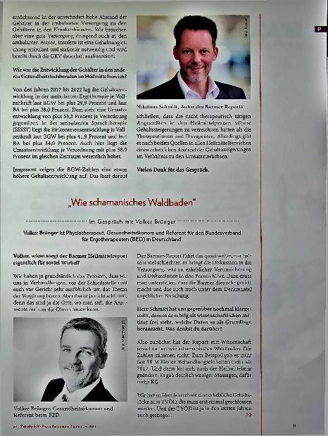Vorschauseite 2: Barmer Heilmittelreport im Fokus: „Die Steigerungen kommen faktisch nicht an“