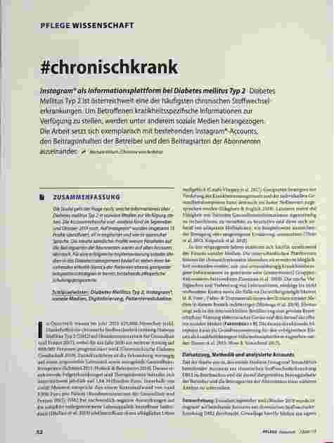 Vorschauseite 1: #chronischkrank