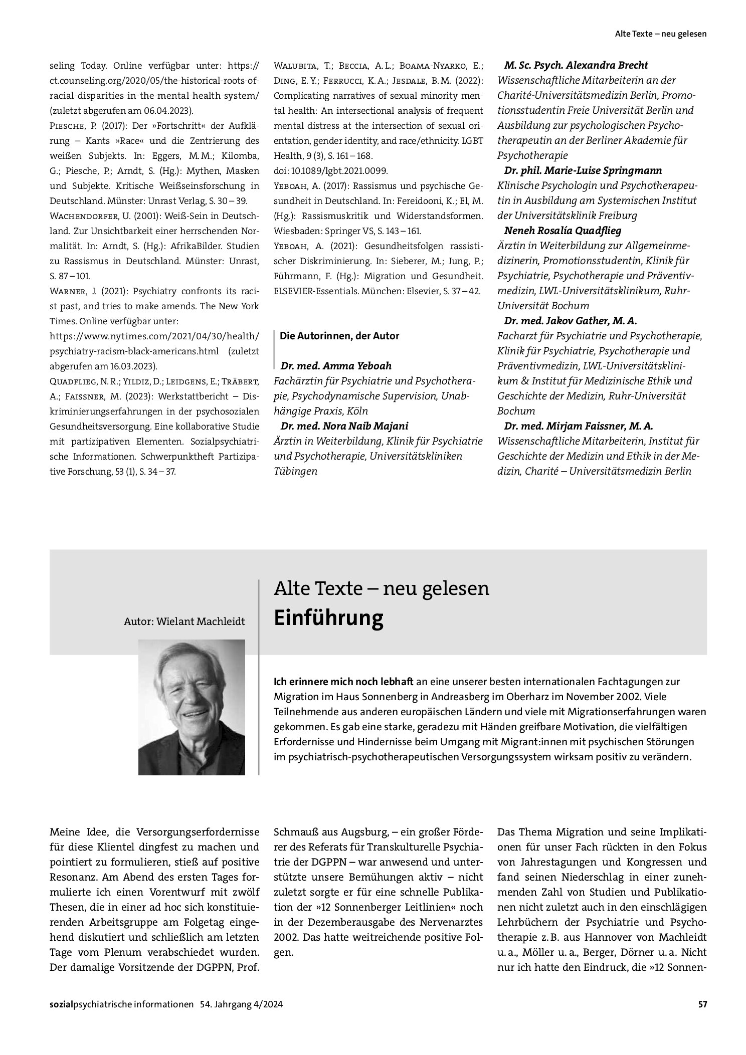 Vorschauseite 1: Alte Texte – neu gelesen