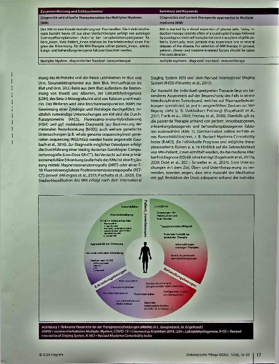 Vorschauseite 2: Diagnostik und aktuelle Therapieansätze des Multiplen Myeloms (MM)