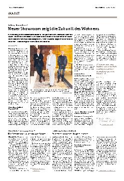 Vorschauseite 1: Corrected: Neuer Showroom zeigt die Zukunft des Wohnens