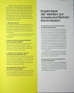 Vorschauseite 1: Das sind die Wahlergebnisse der Arbeitsrechtlichen Kommission