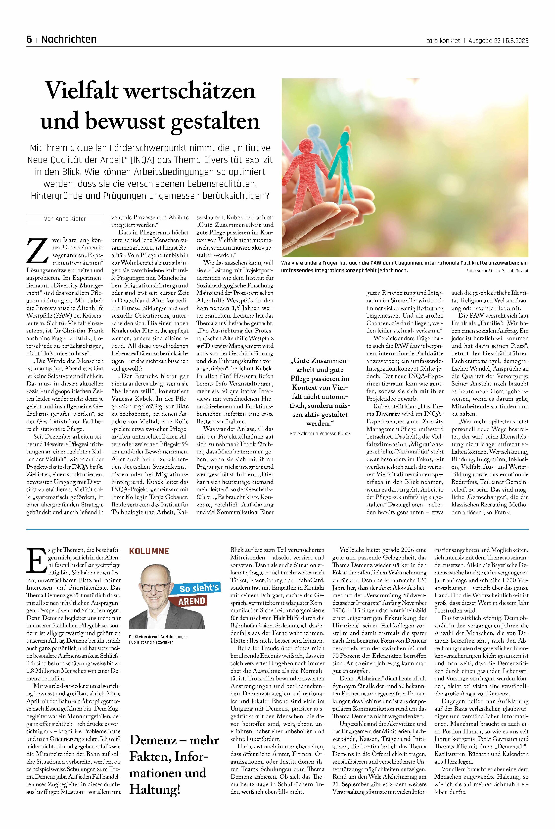 Vorschauseite 1: Vielfalt wertschätzen und bewusst gestalten