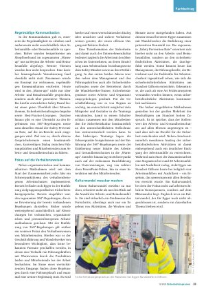 Vorschauseite 2: Systematische Weiterentwicklung der Sicherheitskultur bei Egger Kunststoffe – Teil 2 Noch mehr Puzzlestücke