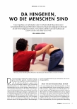 Vorschauseite 1: Da hingehen, wo die Menschen sind
